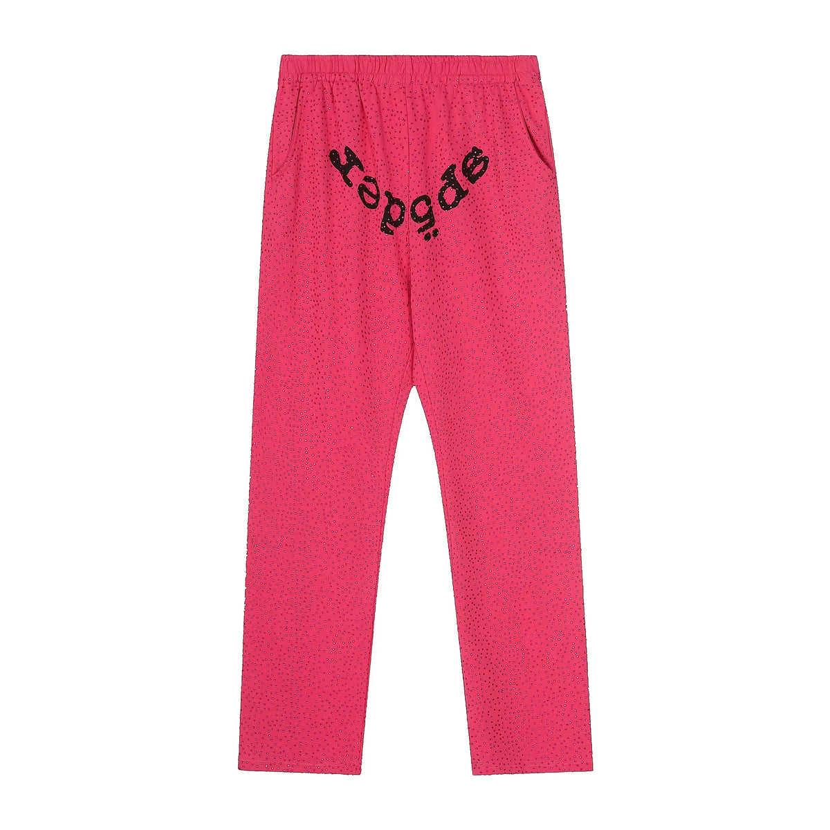 Sp5der Logo Sweatpants - Hot Pink / Heavy Fleece Lined