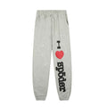Sp5der "I Sp5der" Vertical Logo Sweatpants - Grey