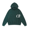 Cole Buxton Dark Green Italic CB Logo Hoodie