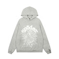 Sp5der Classic Grey Web Logo Pullover Hoodie