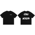 Cole Buxton Black Deconstructed Split Block Logo T-Shirt