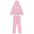 Sp5der Web Tracksuit Set - Light Pink / Heavy Fleece Lined