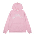 Sp5der Graphic Hoodie - Light Pink / Heavy Fleece Lined
