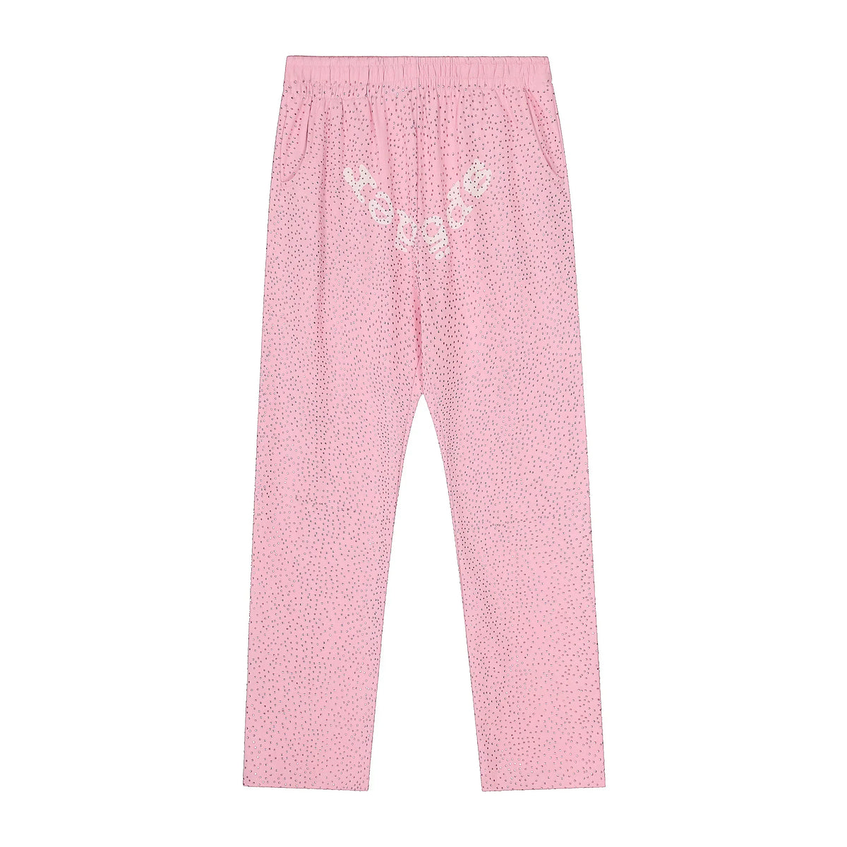 Sp5der Logo Sweatpants - Light Pink / Light Fleece Lined