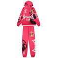 Sp5der Hot Pink All-Over Print Tracksuit