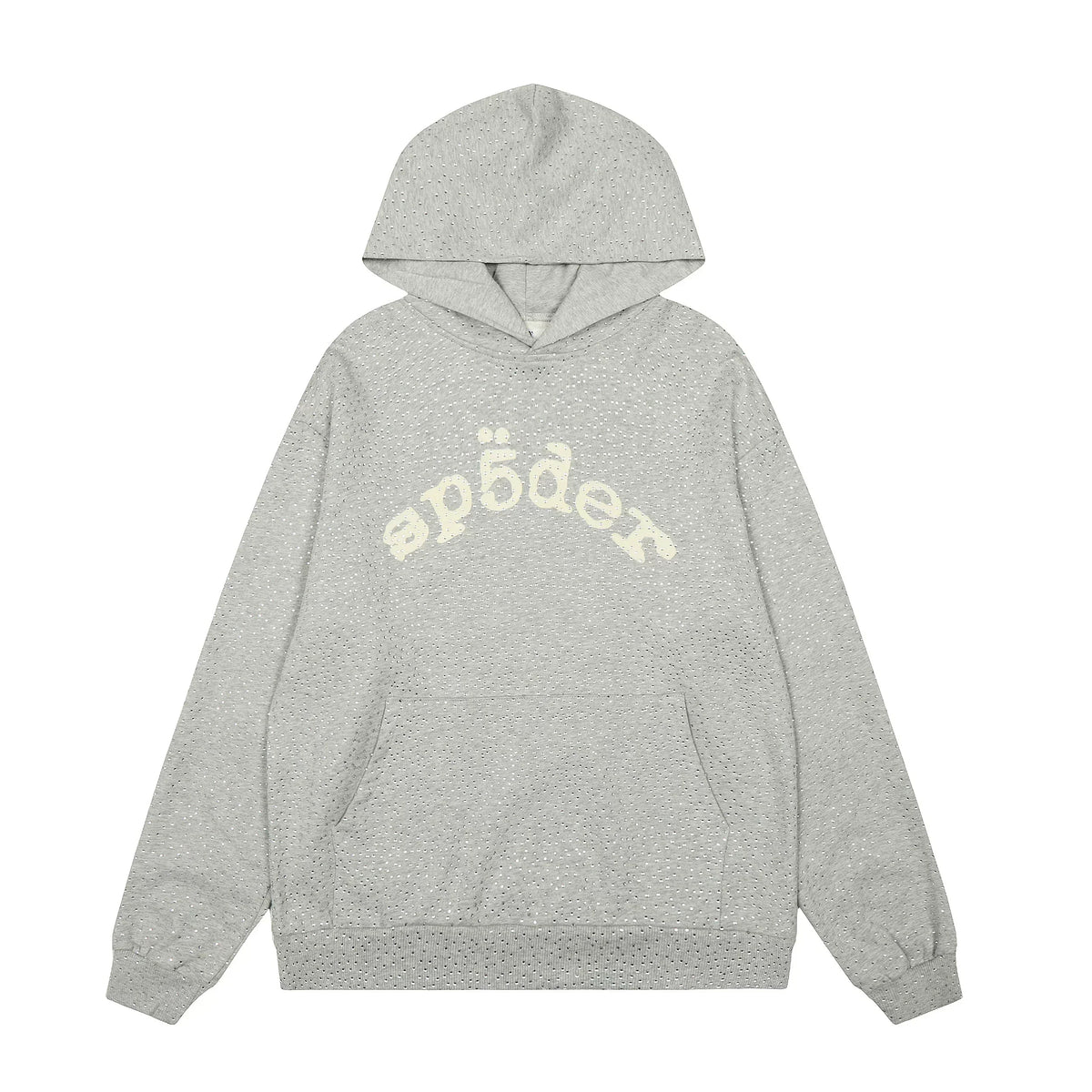 Sp5der Logo Hoodie - Heather Grey / Comfort Light Fleece