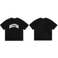 Cole Buxton Black Arched Buxton Varsity Logo T-Shirt